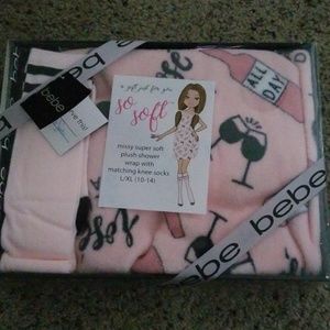 Bebe Shower Wrap with Socks